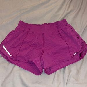 Lululemon purple running shorts